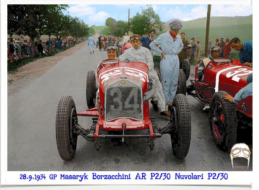 Alfa Roemo, Nuvolari, Bugatti, Borzacchini, Brno, 1930, GP, Bugatti, Masaryk