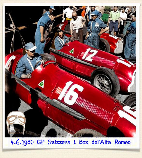 "Tre effe", Fagioli, Fangio, Farina, Alfetta,1548, GP,Svizzera, 1950